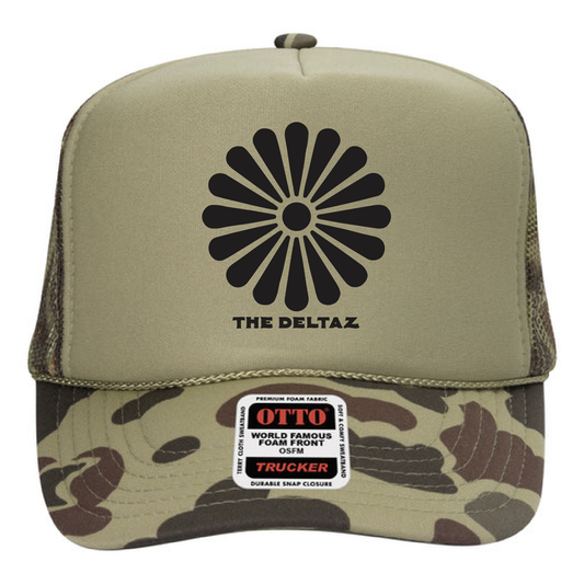 The Deltaz Camo Trucker Hat